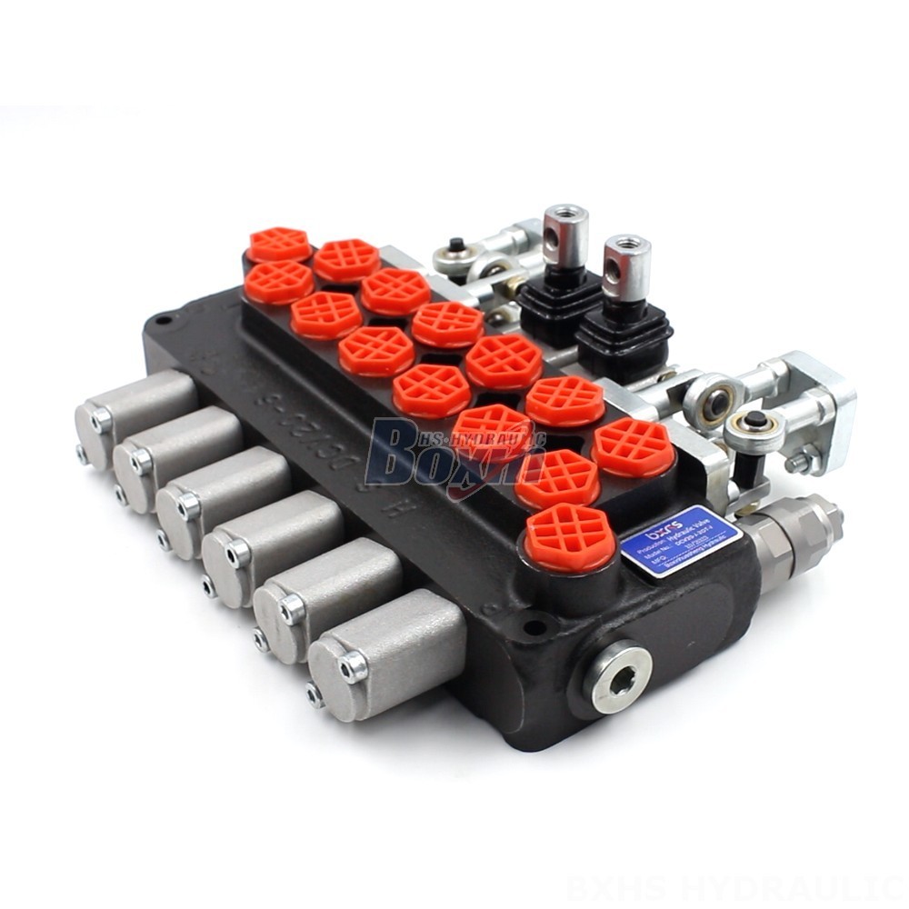 Manual and Joystick 6 Spool Monoblock Directional Valve - Hydraulic System Components main image